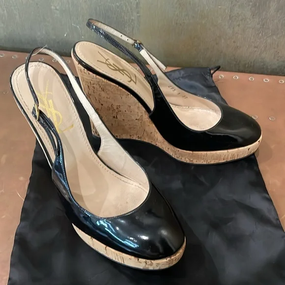 YSL patent leather slingback shoes - Picture 2 of 11